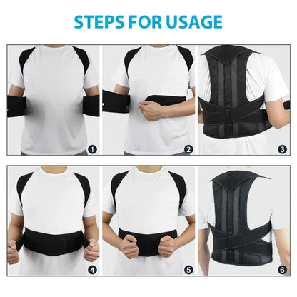 ProSpine 2.0 Adjustable Posture Corrector Vest – Back, Shoulder & Lumbar Support Brace